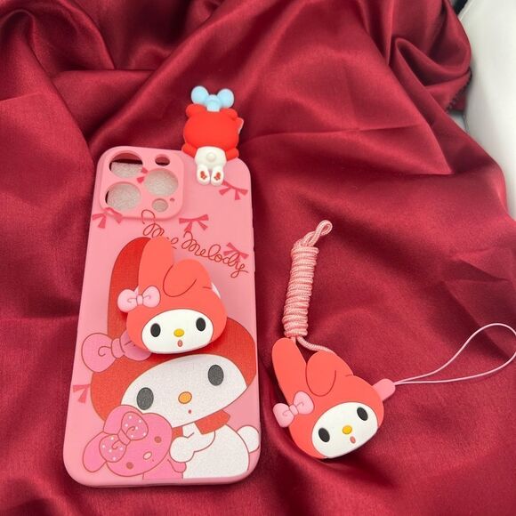 Hello Kitty Pink iPhone 16 Pro Mac Case with Charm - Picture 3 of 7